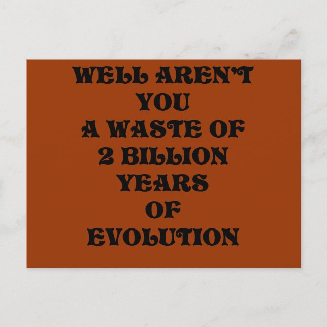 evolution vykort (Framsida)