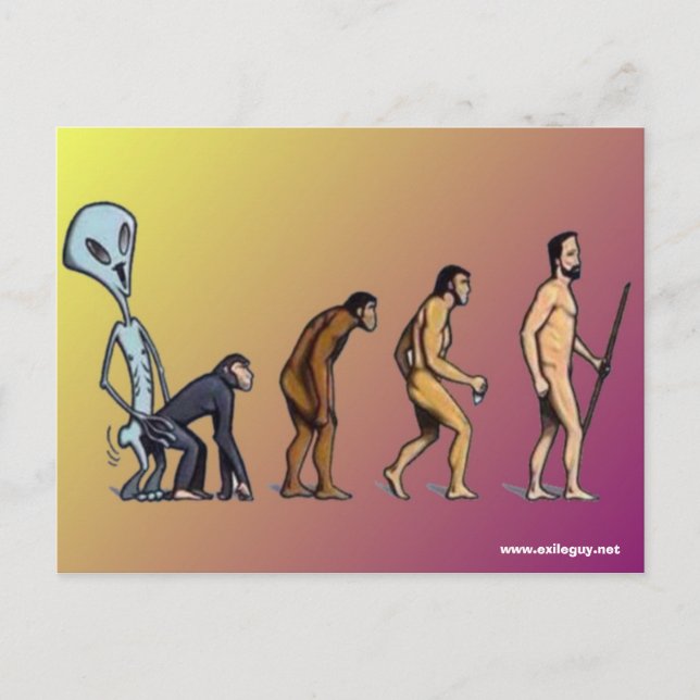 evolution vykort (Framsida)