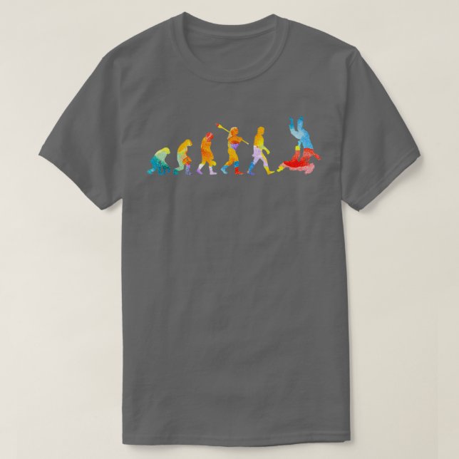 EVOLUTION WATERCOLOR JIU JITSU T SHIRT (Design framsida)