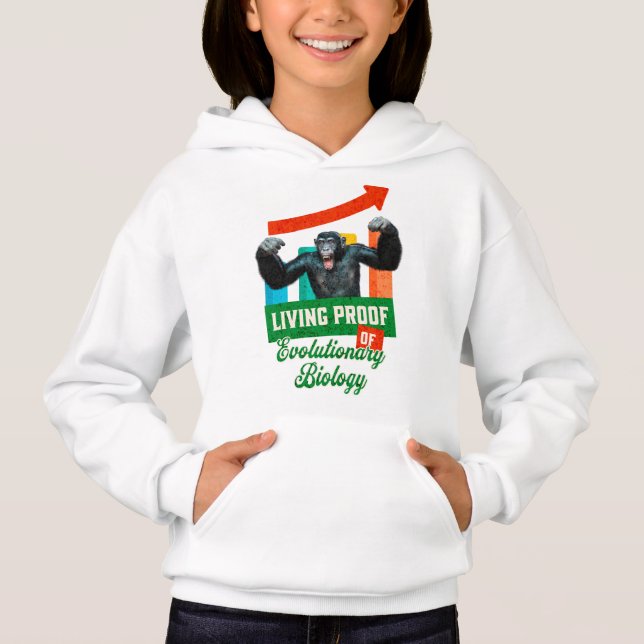 Evolutionär Biologi Primatehumor T Shirt (Framsida)