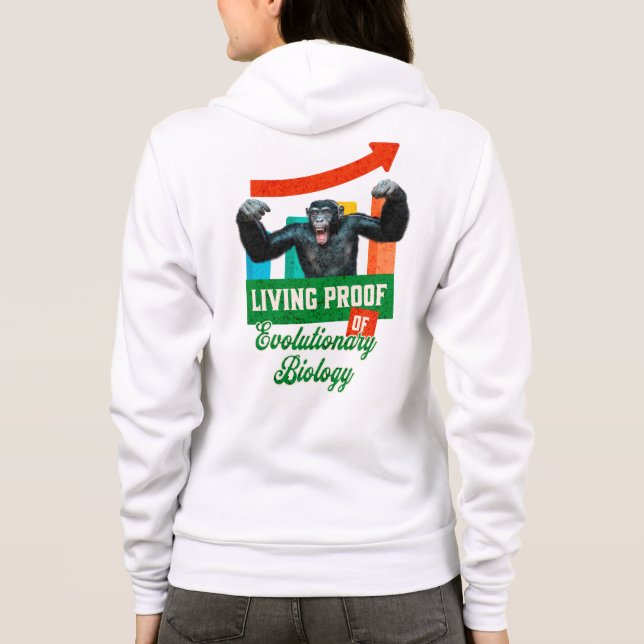 Evolutionär Biologi Primatehumor T Shirt (Baksida)