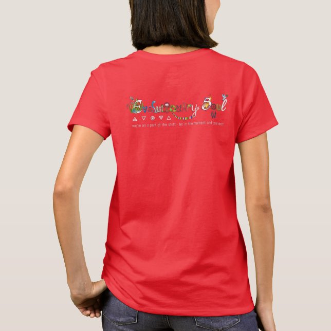 Evolutionary Soul: Basic Light Färgad Crew Nacke T Shirt (Baksida)