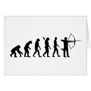 Evolutionbågskytte Hälsningskort