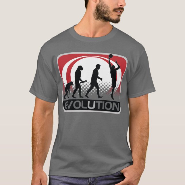 Evolutionbasket Tee Shirt (Framsida)