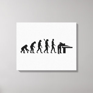 Evolutionbiljard Canvastryck