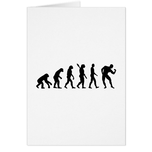 EvolutionBodybuildingmuskler Hälsningskort (Framsidan)