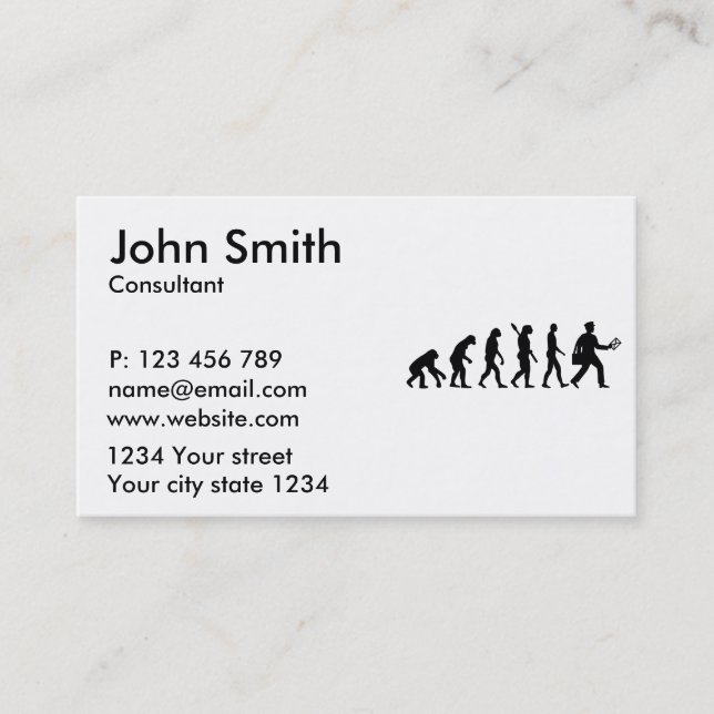 Evolutionbrevbärare Visitkort (Framsida)