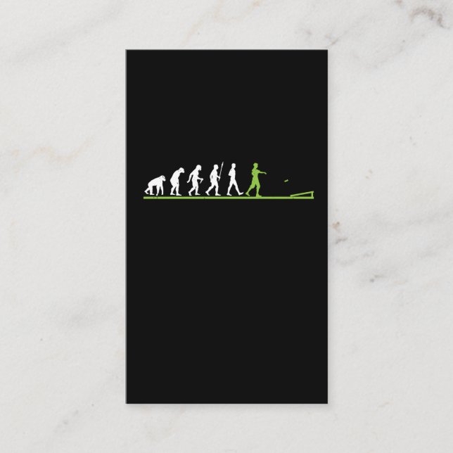 EvolutionCornhole hänger lös den roliga bönan maj Visitkort (Framsida)