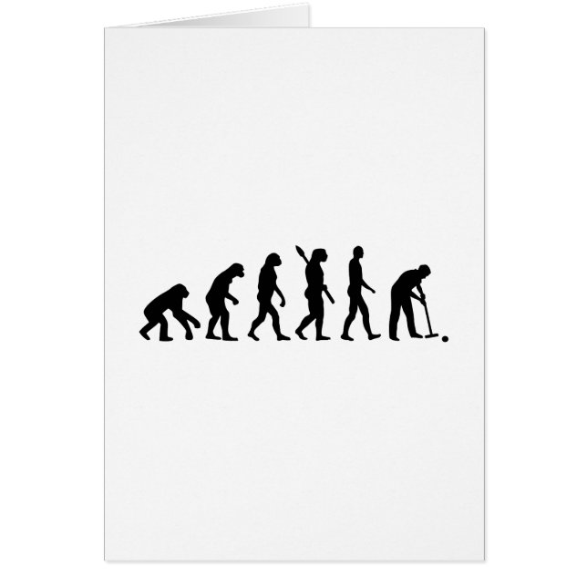 Evolutioncroquet Hälsningskort (Framsidan)