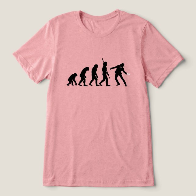Evolutionen av dans  – Ikonisk Silhuett av Framför T Shirt (Design Framsida)