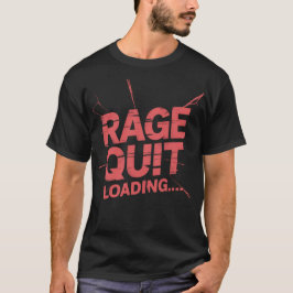 Evolutionen av en spelare & Rage Quit - Dubbelsidi T Shirt