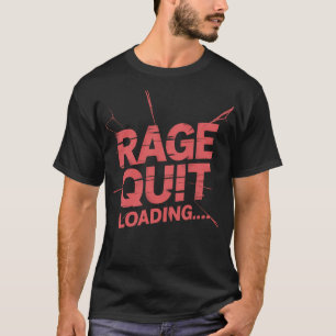 Evolutionen av en spelare & Rage Quit - Dubbelsidi T Shirt