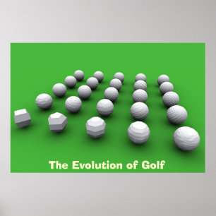 Evolutionen av Golf Poster