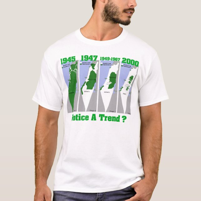 Evolutionen av Palestina T-shirt (Framsida)