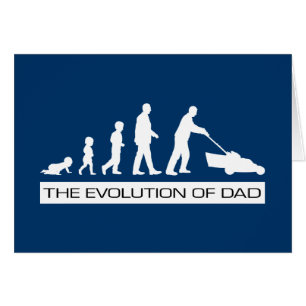 Evolutionen av pappan hälsningskort