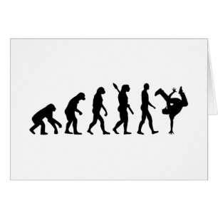 Evolutionhip hop hälsningskort