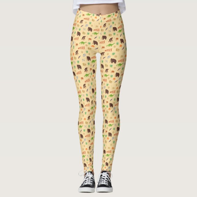 Evolutionmönster Leggings (Framsida)