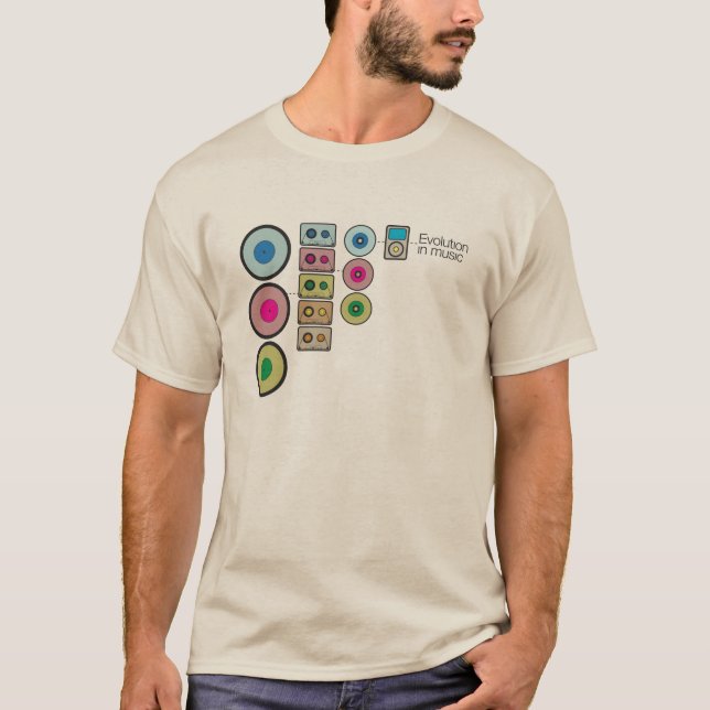 Evolutionmusik Tee Shirt (Framsida)