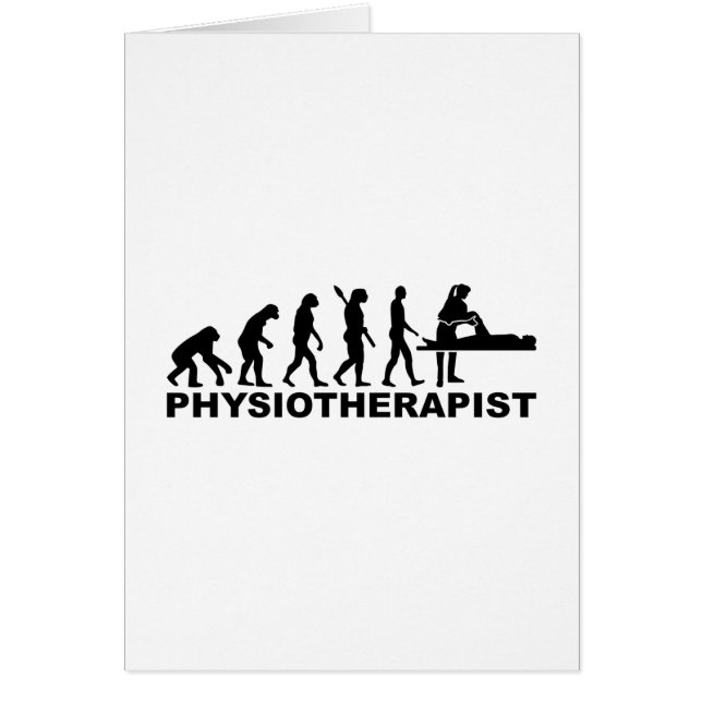 Evolutionphysiotherapist Hälsningskort (Framsidan)