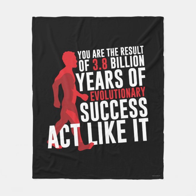 Evolutions- framgång fleecefilt (Framsidan)