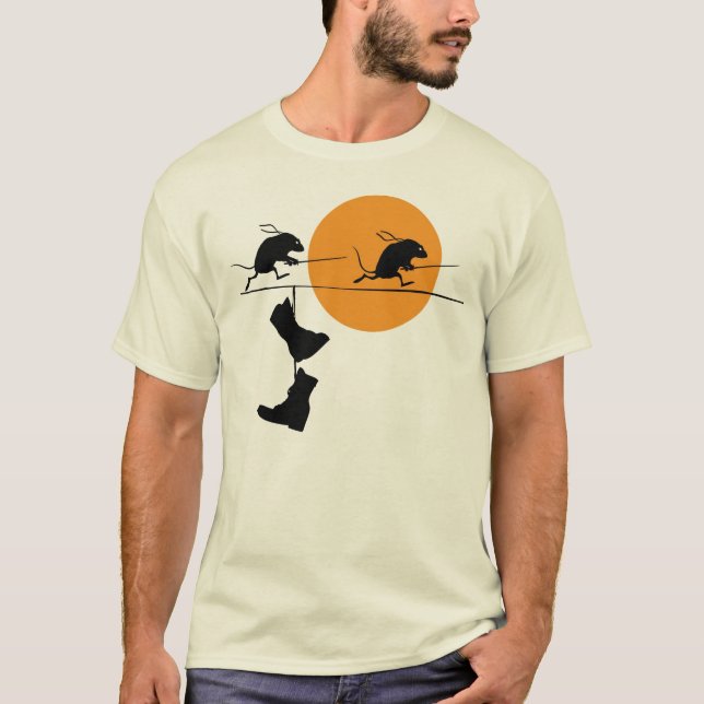 Evolutions- möss Ninjas T-shirt (Framsida)