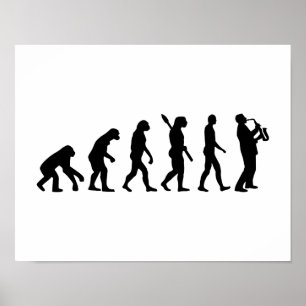 Evolutionsaxofon Poster