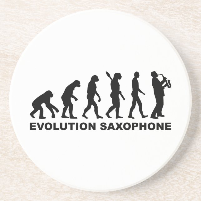 Evolutionsaxofon Underlägg Sandsten (Framsidan)