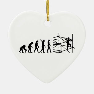 Evolutionscaffolder Julgransprydnad Keramik