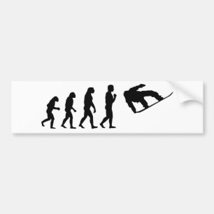 Evolutionsnowboardingen Bildekal