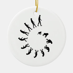 Evolutionspiral Julgransprydnad Keramik