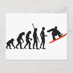 evolutionssnowboard vykort