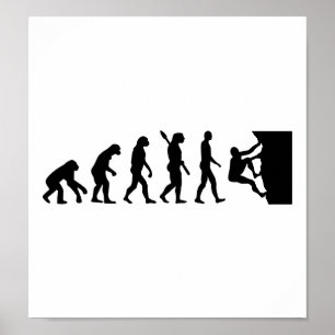 Evolutionstenklättring Poster