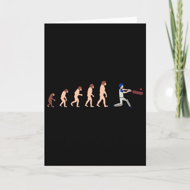 Evolutionsteori Cricketspelare Roligt  Kort (Framsida)