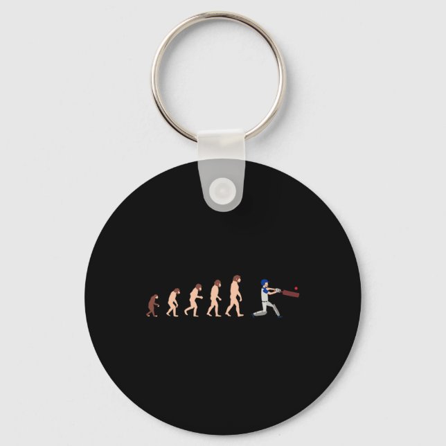 Evolutionsteori Cricketspelare Roligt  Nyckelring (Framsida)