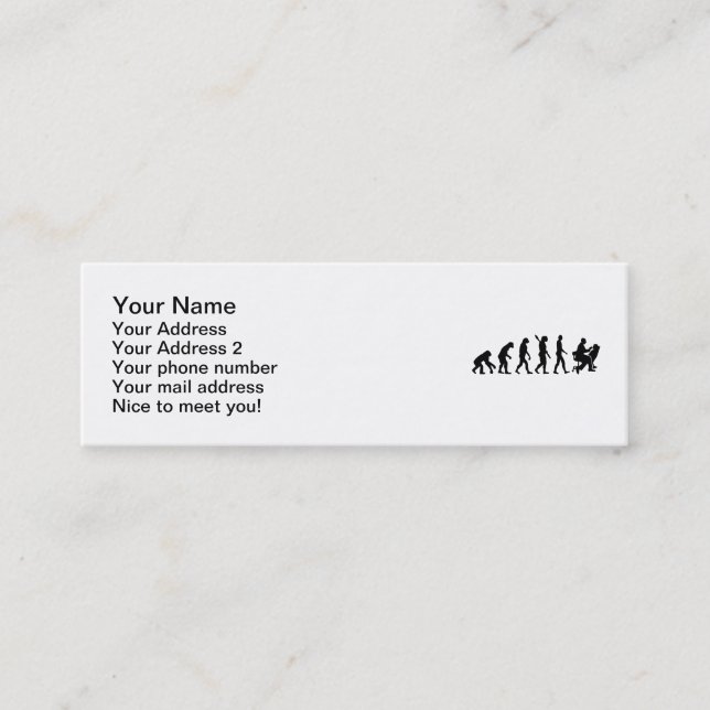 Evolutiontandläkare Mini Visitkort (Framsida)