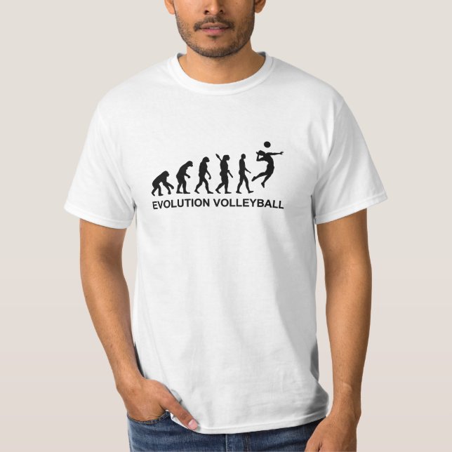 Evolutionvolleyboll Tee Shirt (Framsida)