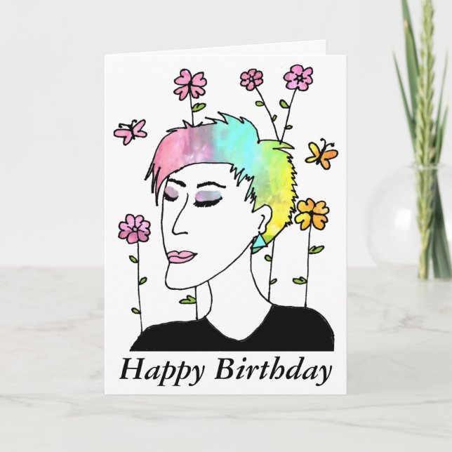 Evolve Art Birthday Kort (Framsida)