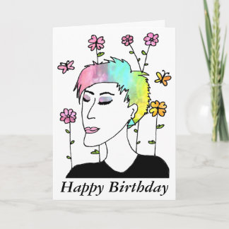 Evolve Art Birthday Kort