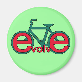 Evolve-cykelkonst för skjortor, kläder magnet