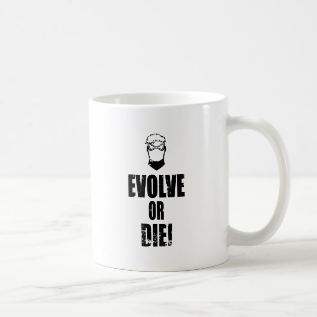 Evolve eller dö! kaffemugg (Höger)