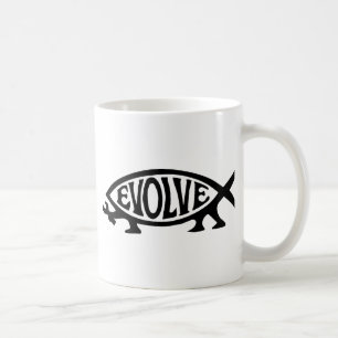 Evolve fisken kaffemugg