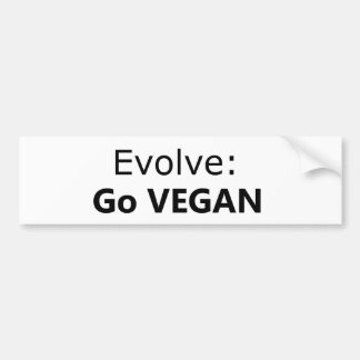 Evolve: Går veganen Bildekal