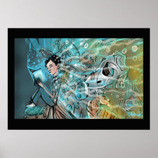 Evolve Illustration Print av Chris Jay Poster