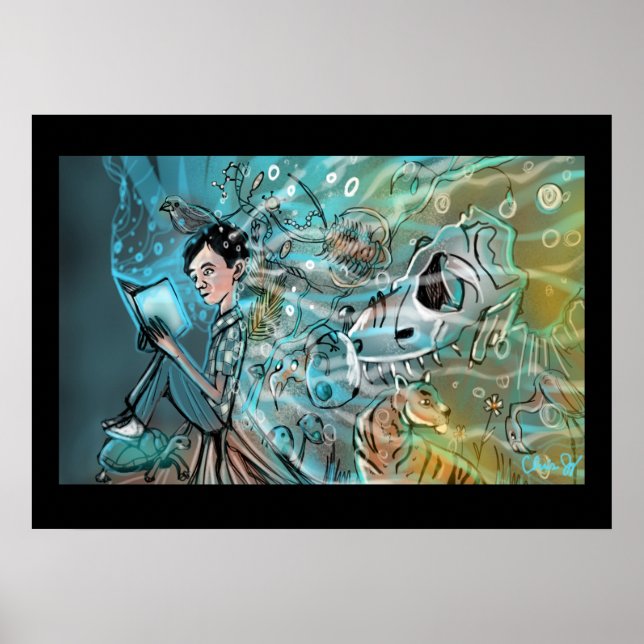 Evolve Illustration Print av Chris Jay Poster (Framsidan)