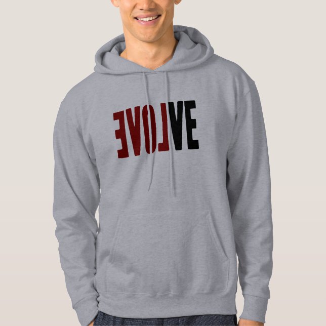 Evolve med KÄRLEK Hoodie (Framsida)