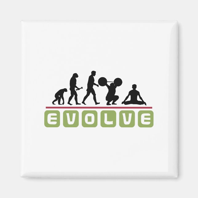 Evolve Yoga Magnet (Framsidan)