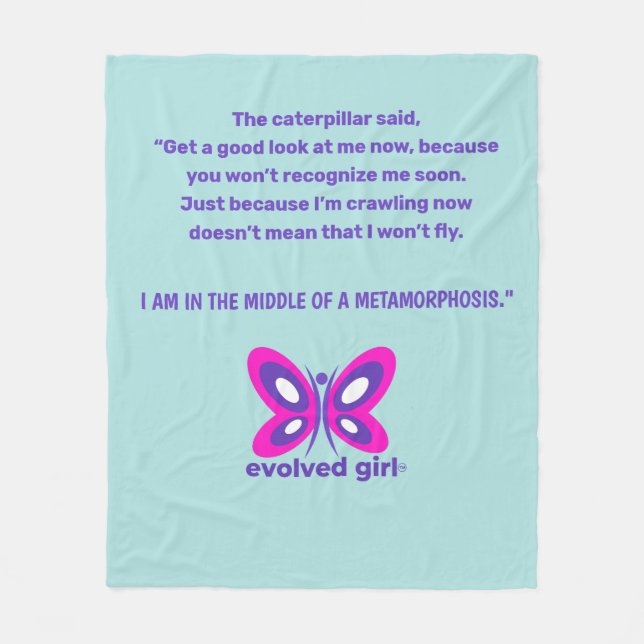 Evolved Girl Blanket Fleecefilt (Framsidan)