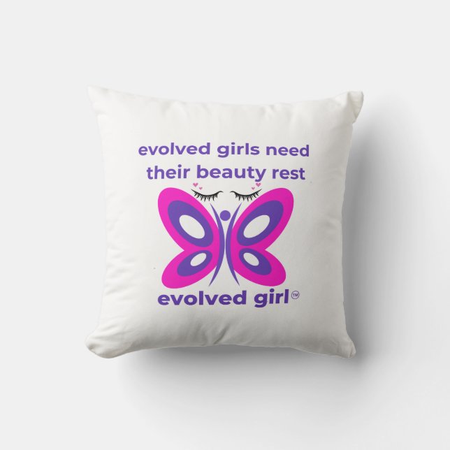Evolved Girl Pillow Kudde (Framsida)