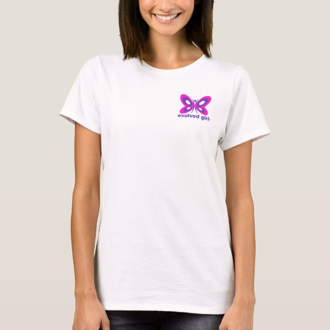 Evolved Girl Tshirt T Shirt (Framsida)