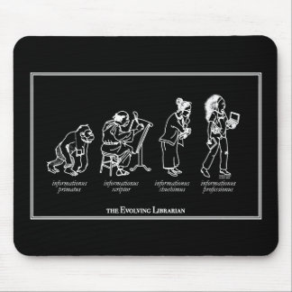 Evolving bibliotekarie Mousepad - svart Musmatta